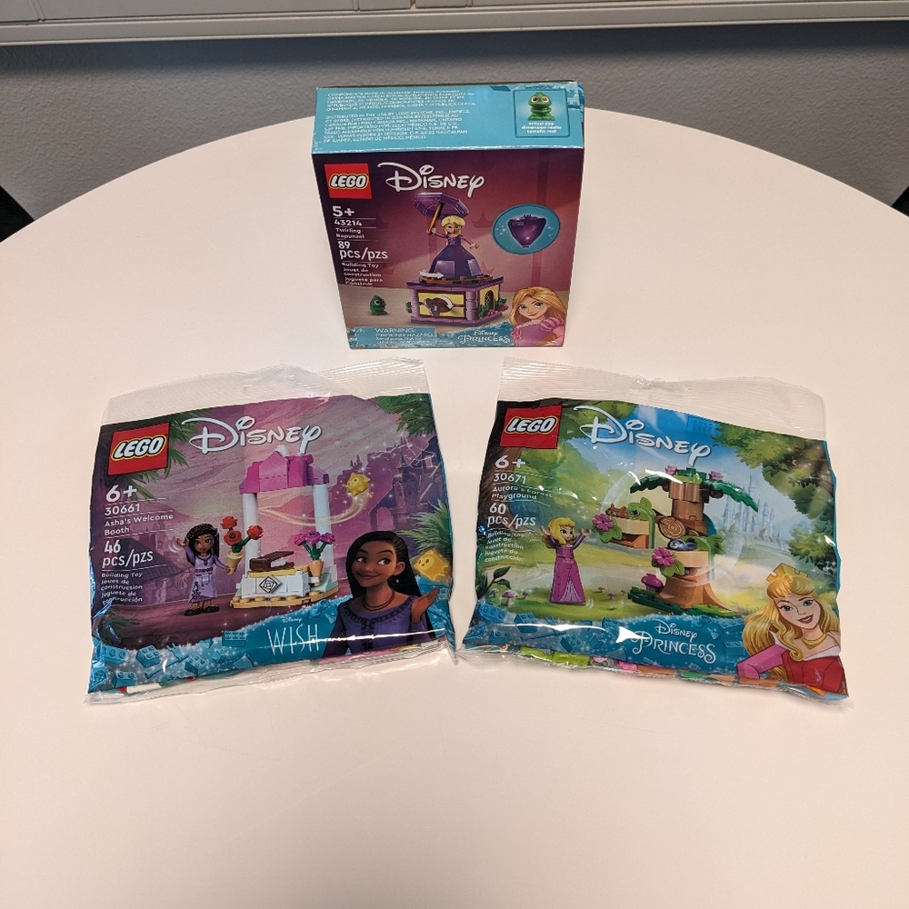 Lot of 3 NISB LEGO Disney Sets - 30661, 30671, and 43214